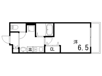 サンコーウィズダムスクウェア(1K/6階)の間取り写真