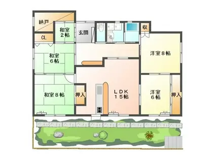 すまいるJYONAN(4SLDK/1階)の間取り写真