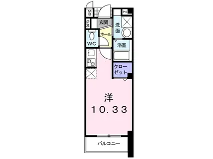 シャン・アビタシオン(1K/3階)の間取り写真