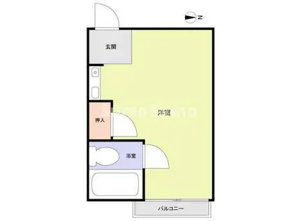 RHYTHM杭瀬(ワンルーム/2階)の間取り写真