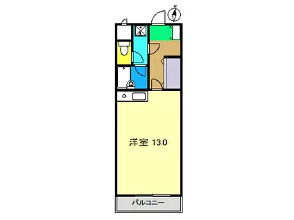 FLAT AMILY(ワンルーム/2階)の間取り写真