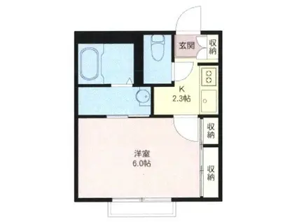 らふぉーれIZUMI(1K/1階)の間取り写真