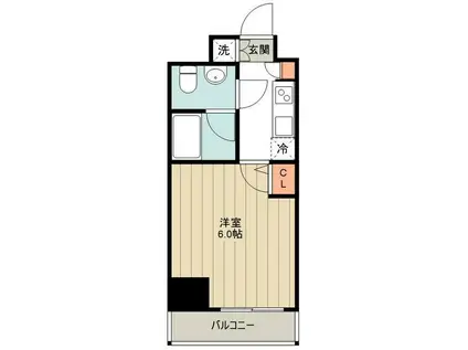 ルクレ高野台レジデンス(1K/8階)の間取り写真