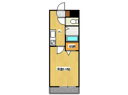 ウェーブレジデンス原尾島III(1K/2階)の間取り写真