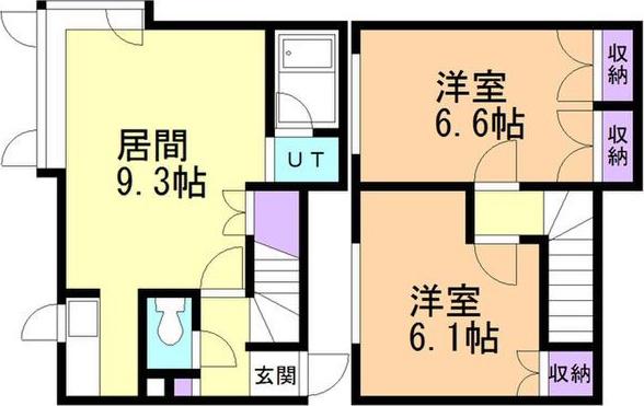 フォーサイト五番館(2LDK/2階)の間取り写真