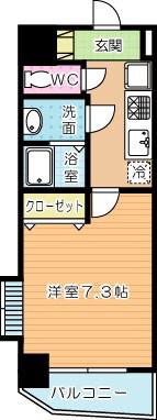 守恒 SUN SHINE みらい(1K/10階)の間取り写真