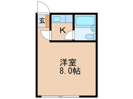 チサンマンション広小路(1K/3階)の間取り写真