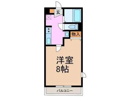 TIERRA イースト(1K/1階)の間取り写真