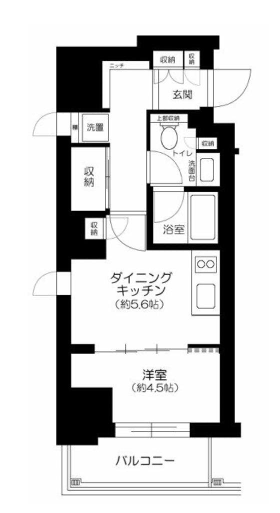アトラス西早稲田(1DK/2階)の間取り写真