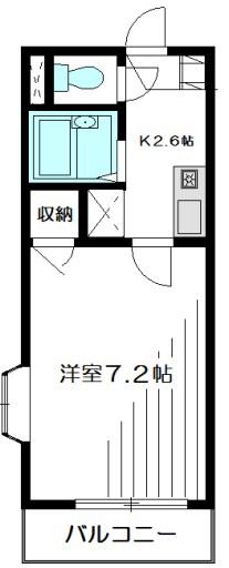 メゾン駒場東大前(1K/3階)の間取り写真