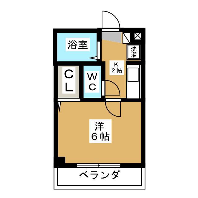 ジュネス久我山(1K/1階)の間取り写真