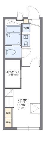 レオパレスバウム フェルド(1K/2階)の間取り写真