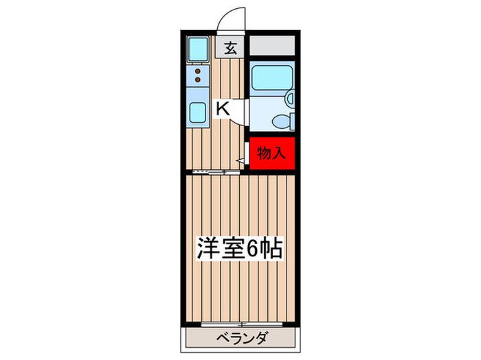 めぞん一刻(1K/3階)の間取り写真