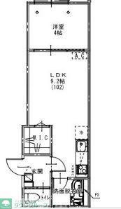 KEIAI RESIDENCE 大和田IV(1LDK/2階)の間取り写真