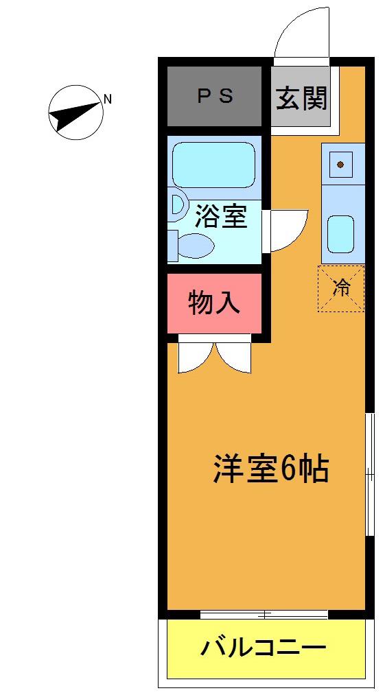 アイエムハイツ鬼高(ワンルーム/4階)の間取り写真