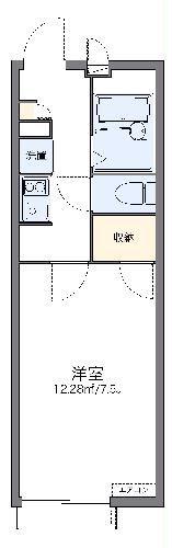 レオパレスラ フロル日明(1K/2階)の間取り写真