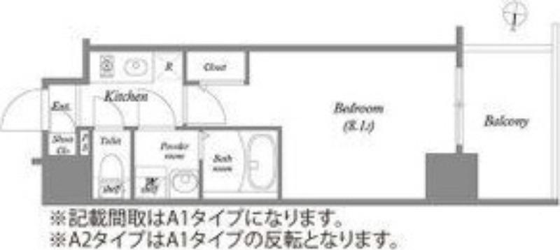 エスリード新栄マルス(1K/12階)の間取り写真