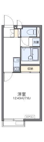レオネクストエスポワールグラン(1K/2階)の間取り写真