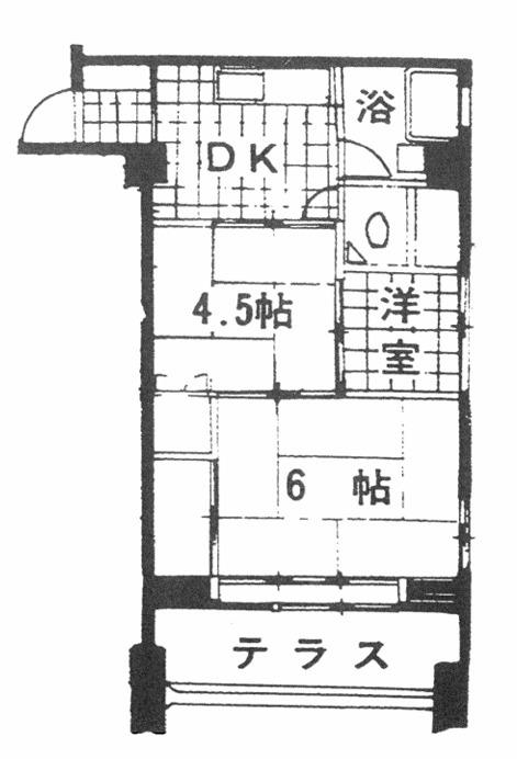 春日タウンホーム(2SDK/9階)の間取り写真