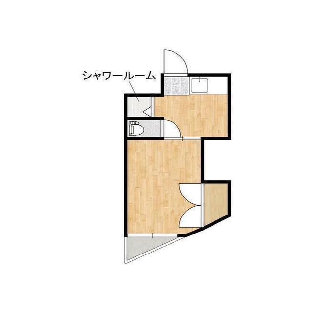 コーポ白川(1K/2階)の間取り写真
