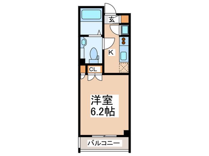 KDXレジデンス東新宿(1K/11階)の間取り写真