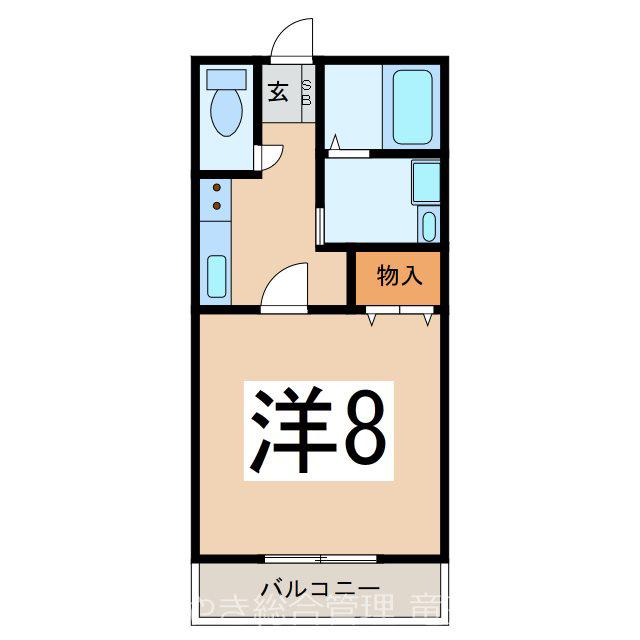 COZY HOUSE RYU(1K/1階)の間取り写真