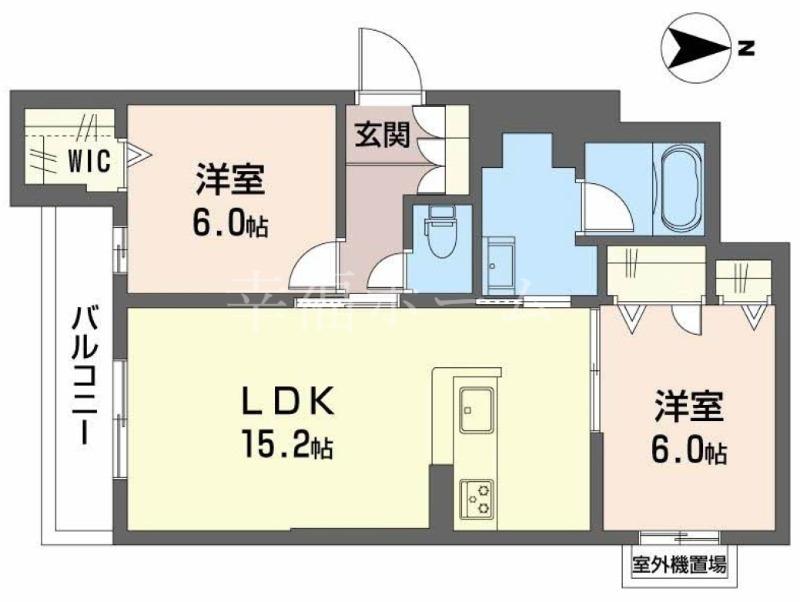 パール壽(2LDK/2階)の間取り写真