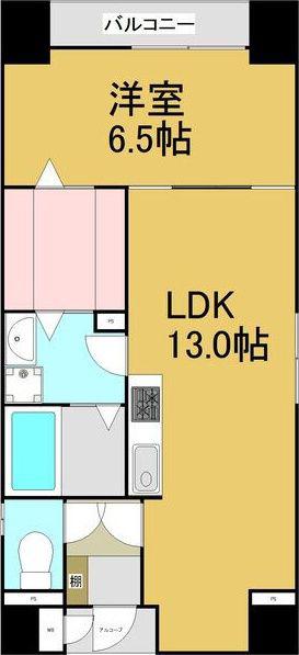 パークレジデンス丸の内駅前(1LDK/2階)の間取り写真