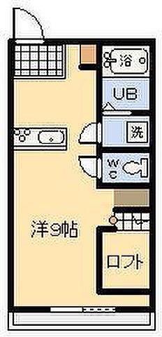 BLOOM大工(1K/2階)の間取り写真