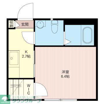 シャーメゾンOKAMOTO イースト(1K/1階)の間取り写真
