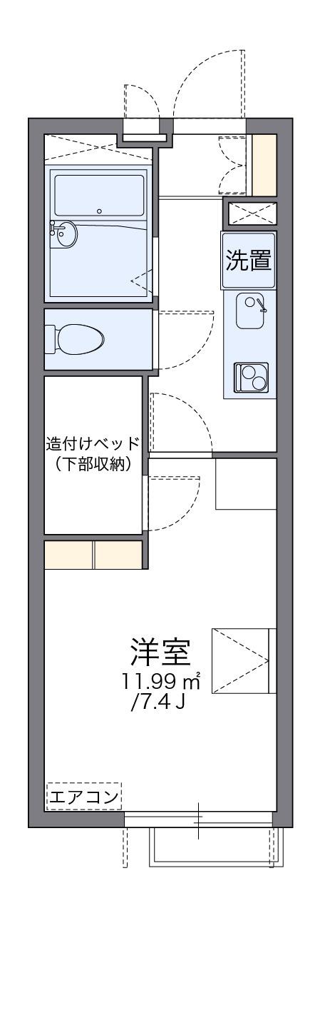 東京メトロ有楽町線 地下鉄成増駅 徒歩11分 3階建 築18年(1K/3階)の間取り写真