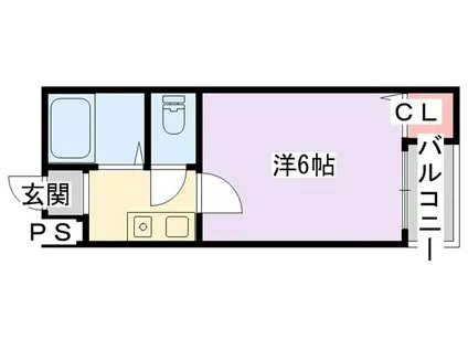 プレアール寝屋川高柳(1K/4階)の間取り写真