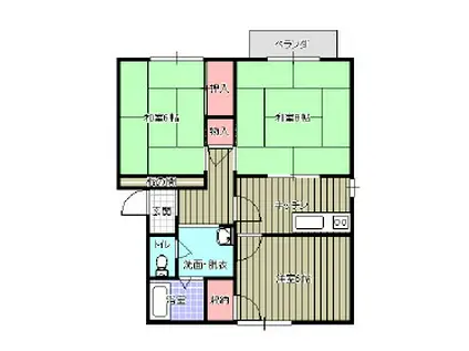 グランドメゾンコスモス(3K/2階)の間取り写真