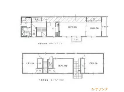 バンクーバー1114竹の山(4LDK/1階)の間取り写真