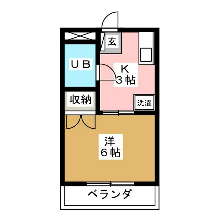 第2ふじたけマンション 3階階 間取り