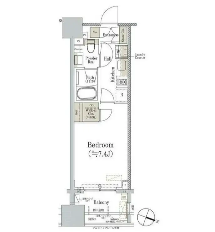 パークホームズ千代田淡路町 7階階 間取り