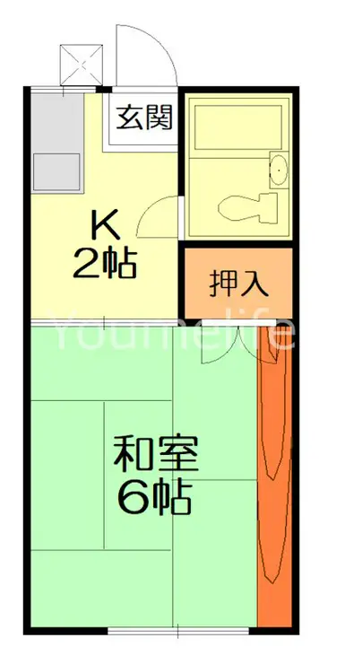 ハイツ仲西 1階階 間取り