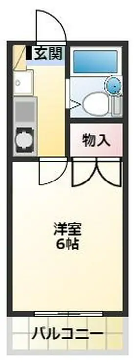 サンシャイン玉川 3階階 間取り