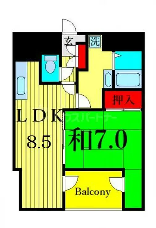 町屋ニュートーキョービル 8階階 間取り