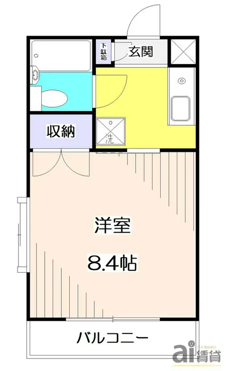 セザール第三東所沢 1階階 間取り