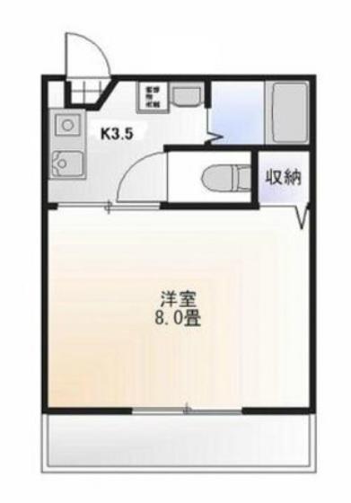 まいるむ(1K/1階)の間取り写真