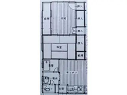 メゾン向陽台(2DK/1階)の間取り写真