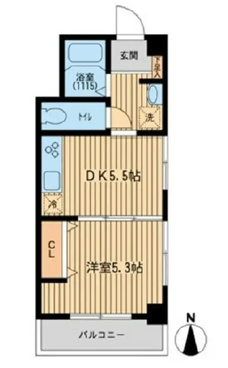 東信松涛マンション 3階階 間取り
