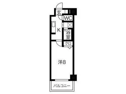 リアライズ沢下町I(1K/5階)の間取り写真