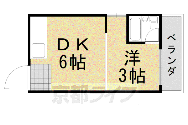 第1レジデンス春田(1DK/4階)の間取り写真