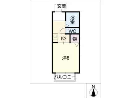 エル236(1K/2階)の間取り写真