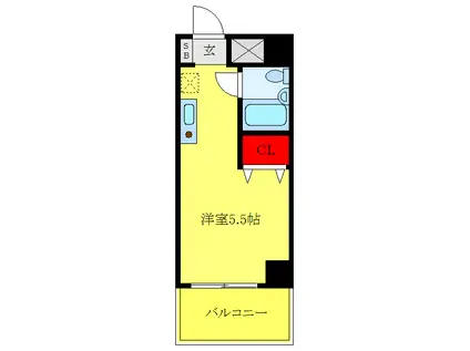 日神パレス板橋本町第3(ワンルーム/7階)の間取り写真