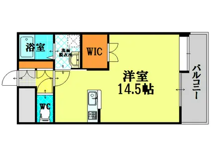 シティハイツ宇品(ワンルーム/9階)の間取り写真