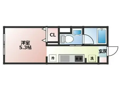 メゾン東陽桜台(1K/1階)の間取り写真