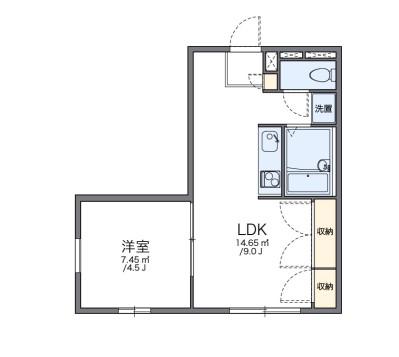 レオパレスNISHIKAWA(1LDK/1階)の間取り写真